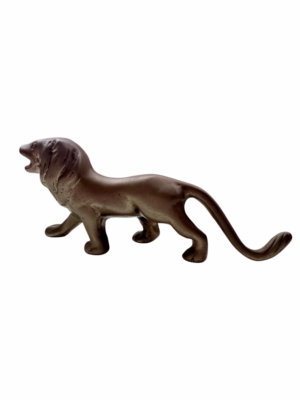 Vintage Bronze Lion Figurine